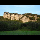 Felsen kurz nach Verlassen von Viviers